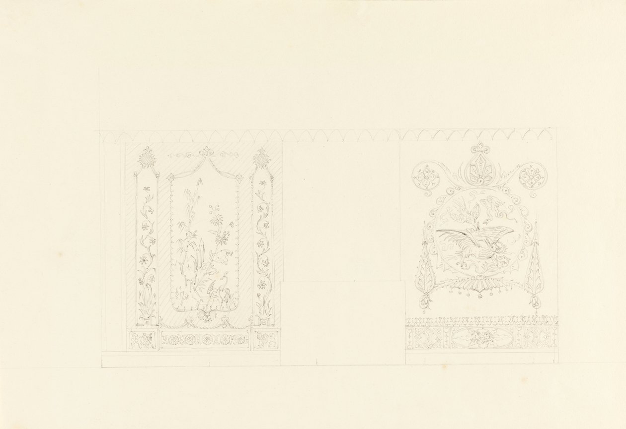 Decorazione murale, Sala Blu, Royal Pavilion, Brighton da Unbekannt