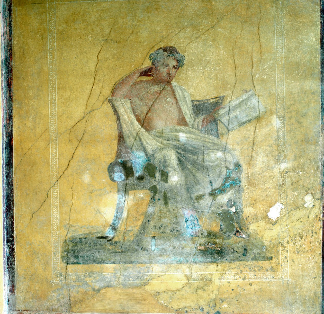Affresco murale, Casa del Menandro, Pompei da Unbekannt