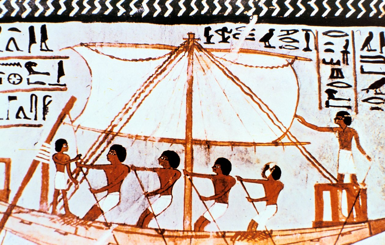 Pittura murale dalla tomba di Sennefer, Abydos, Antico Egitto, XVIII dinastia, c1450 a.C. da Unbekannt