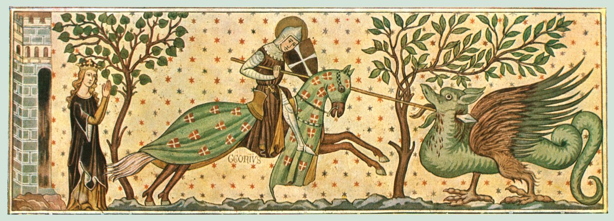 Affresco nella Chiesa di San Gieri, Rhazuns, Grigioni, Svizzera, 1928 da Unbekannt