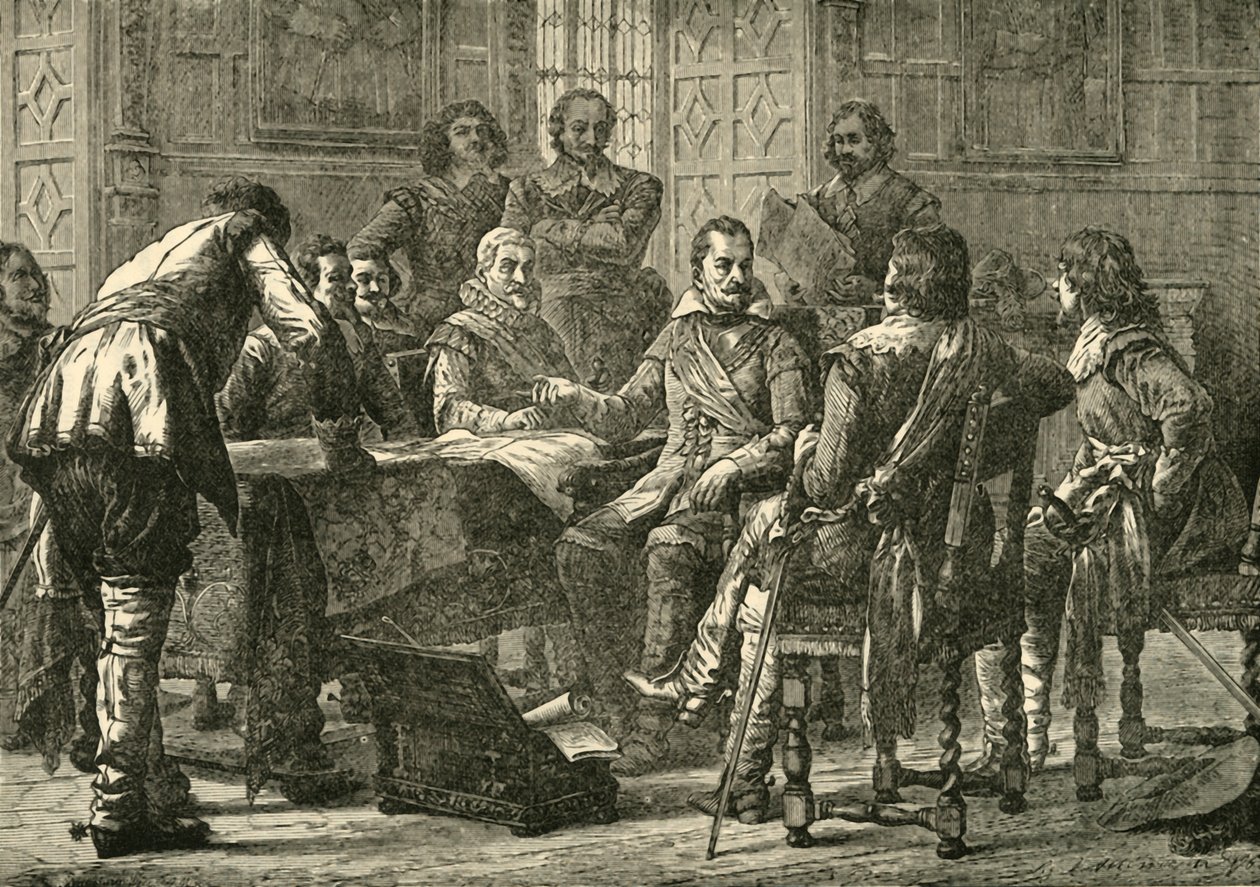 Wallenstein e Tilly tengono un consiglio di guerra, 1626, 1890 da Unbekannt