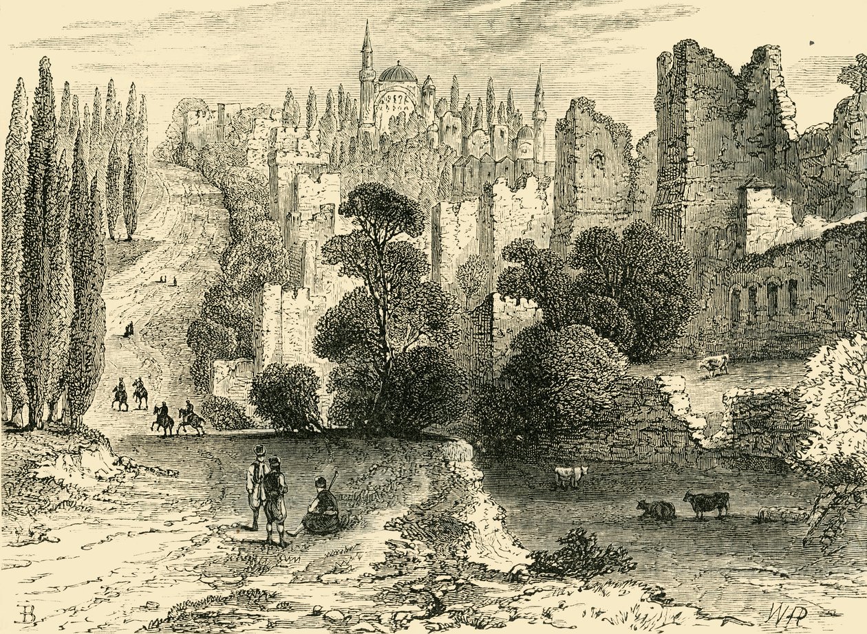 Mura di Costantinopoli nel XVI secolo, 1890 da Unbekannt