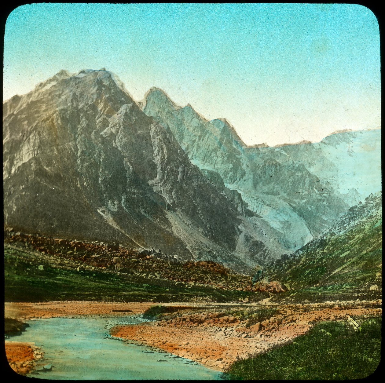 Valle di Wanga, fiume Sutlej, India, fine XIX o inizio XX secolo da Unbekannt