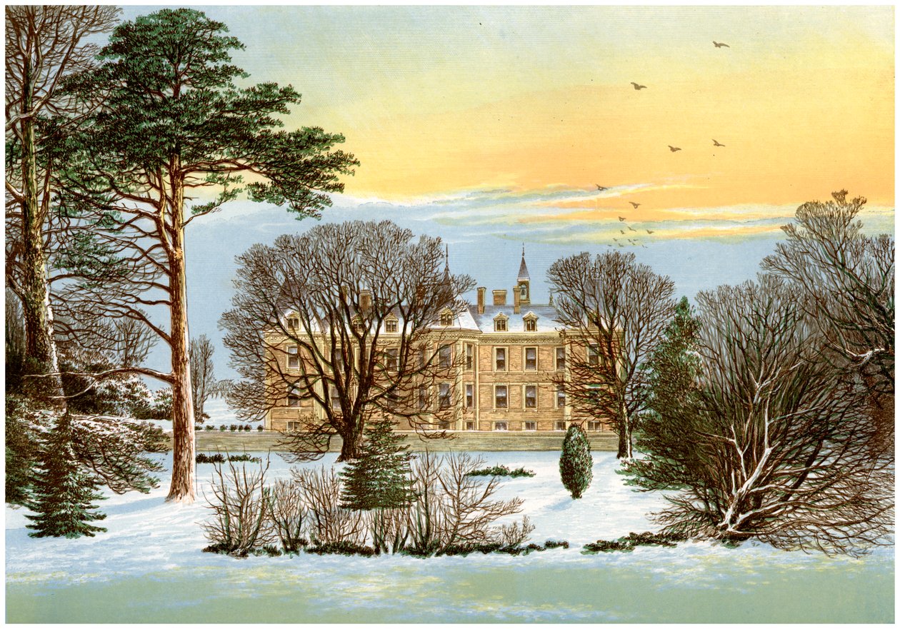 Warter Priory, vicino a Pocklington, Yorkshire, casa della famiglia Wilson, c1880 da Unbekannt