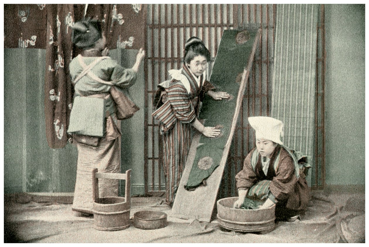 Lavaggio dei kimono, Giappone da Unbekannt