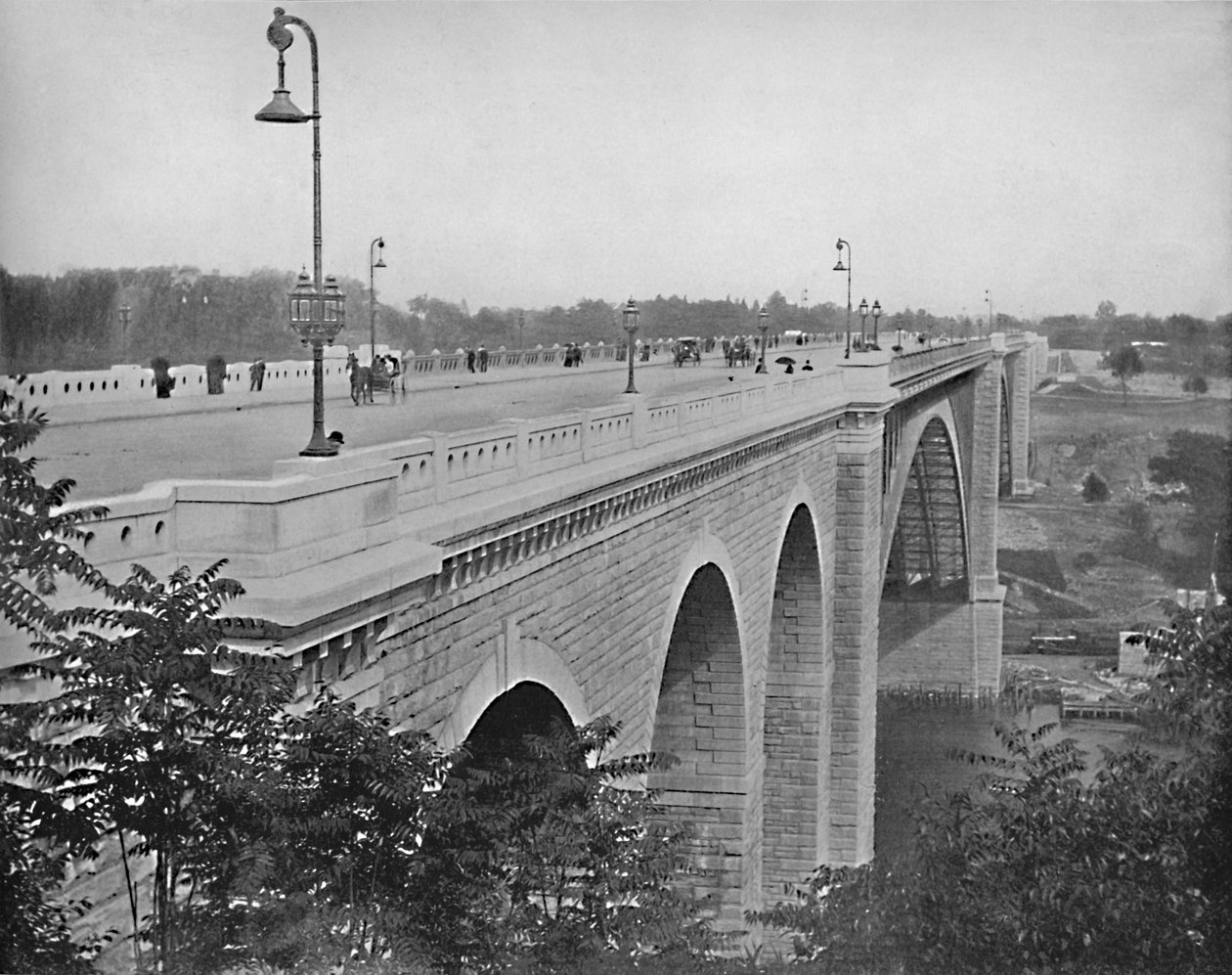 Washington Bridge, Harlem River, New York, c1897 da Unbekannt