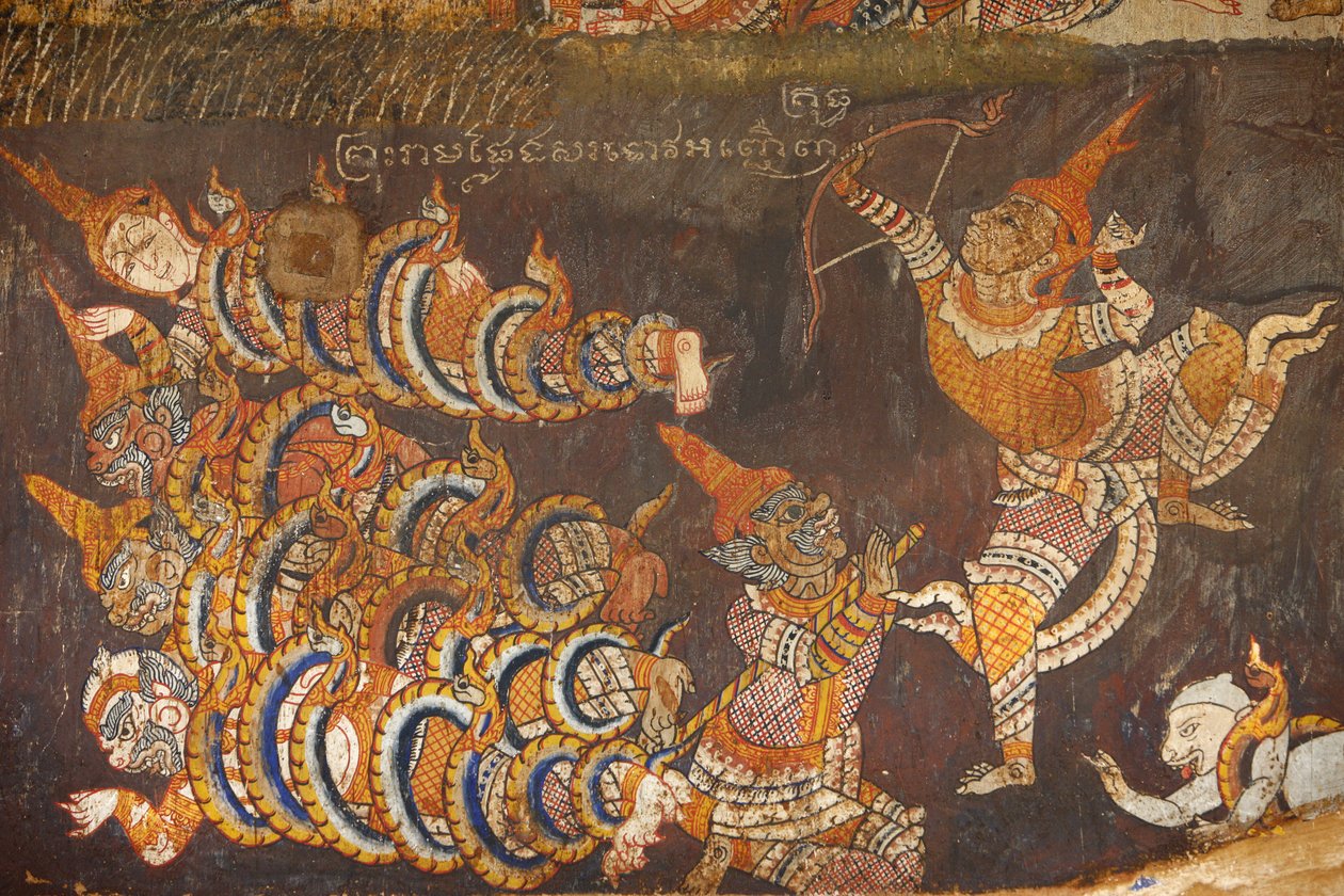 Wat Bo, Siem Reap Dipinto murale del Ramayana, Siem Reap, Cambogia da Unbekannt