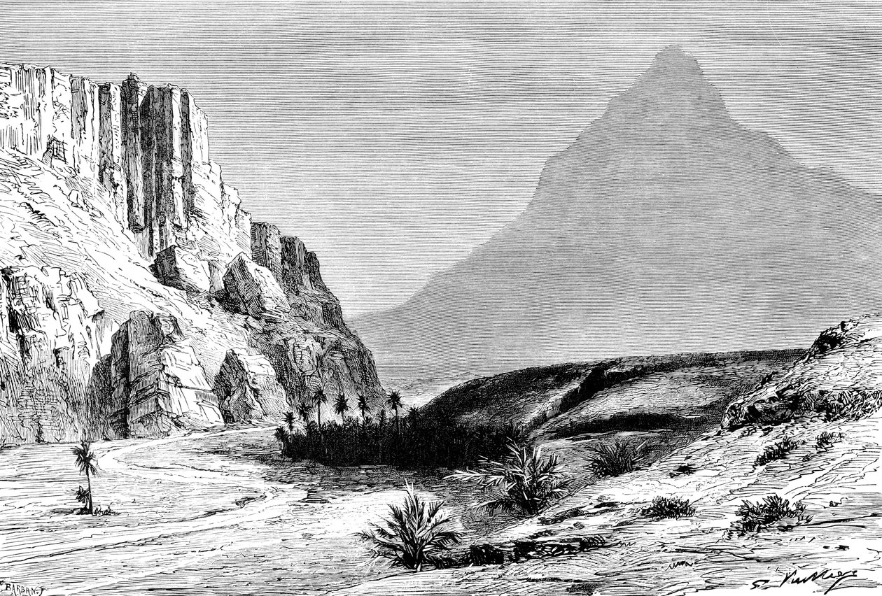Web El-Halluf, vicino a Figuig, Marocco, 1895 da Unbekannt