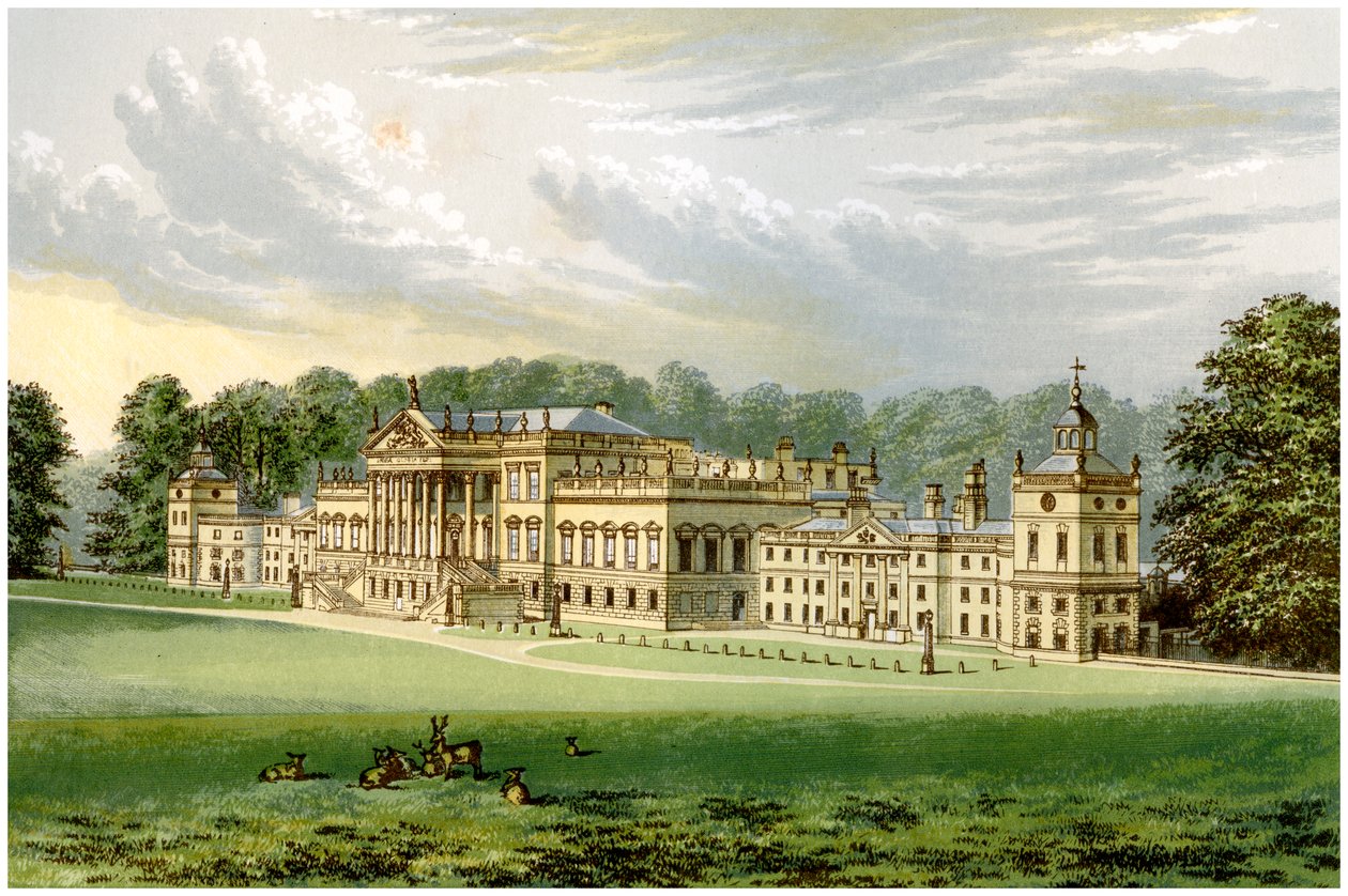 Wentworth Woodhouse, Yorkshire, casa del conte Fitzwilliam, c1880 da Unbekannt