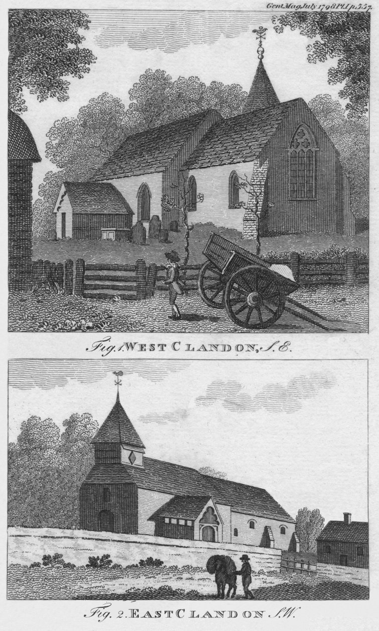West Clandon ed East Clandon, 1798 da Unbekannt