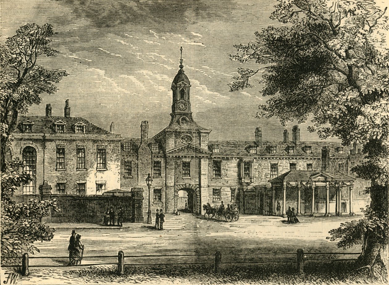 Facciata ovest di Kensington Palace, c1876 da Unbekannt
