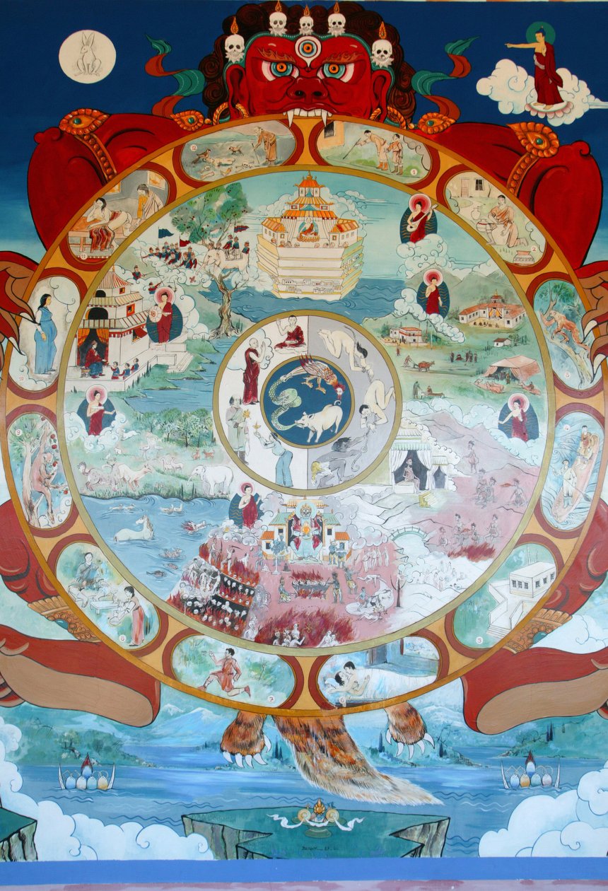 Ruota del Samsara. Tempio dei Mille Buddha. Toulon sur Arroux Francia da Unbekannt