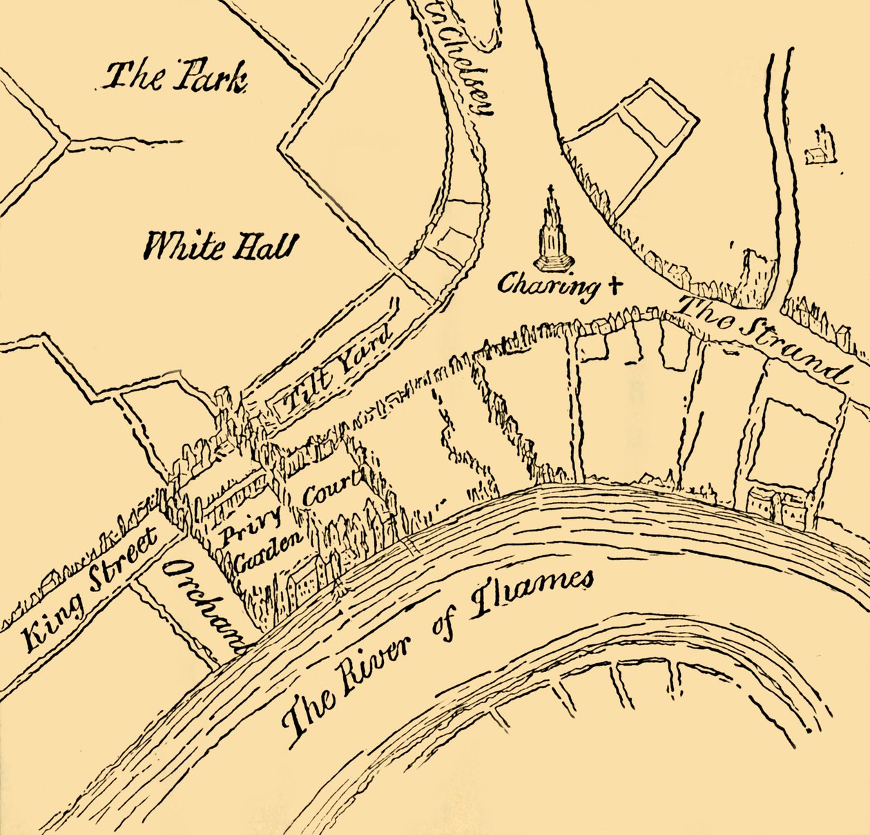 Whitehall durante il Regno di Enrico VIII, 1881 da Unbekannt