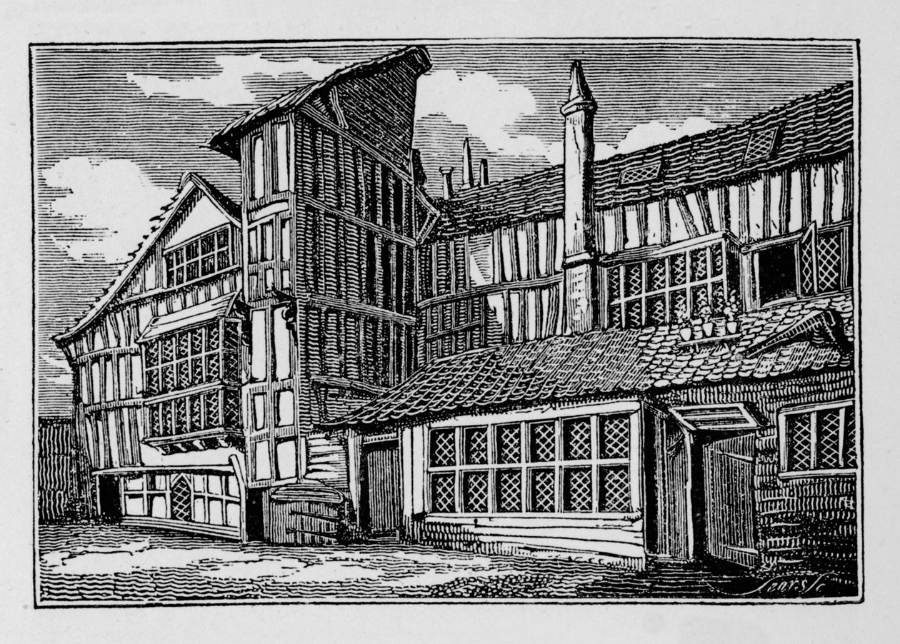 Casa di Whittington in Swithins Passage, Moor Lane, Città di Londra, 1823 1906 da Unbekannt