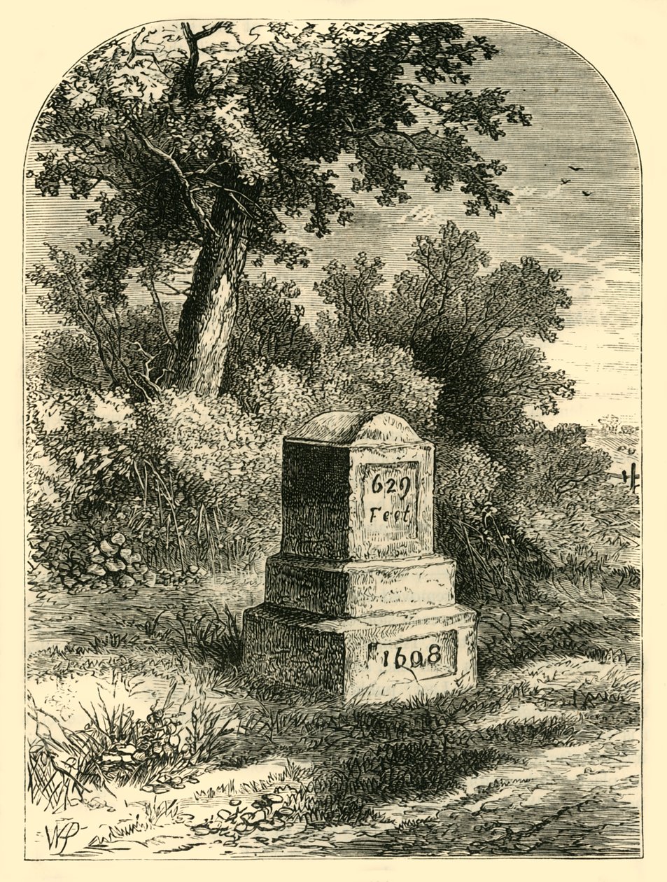 La pietra di Whittington nel 1820, c1876 da Unbekannt
