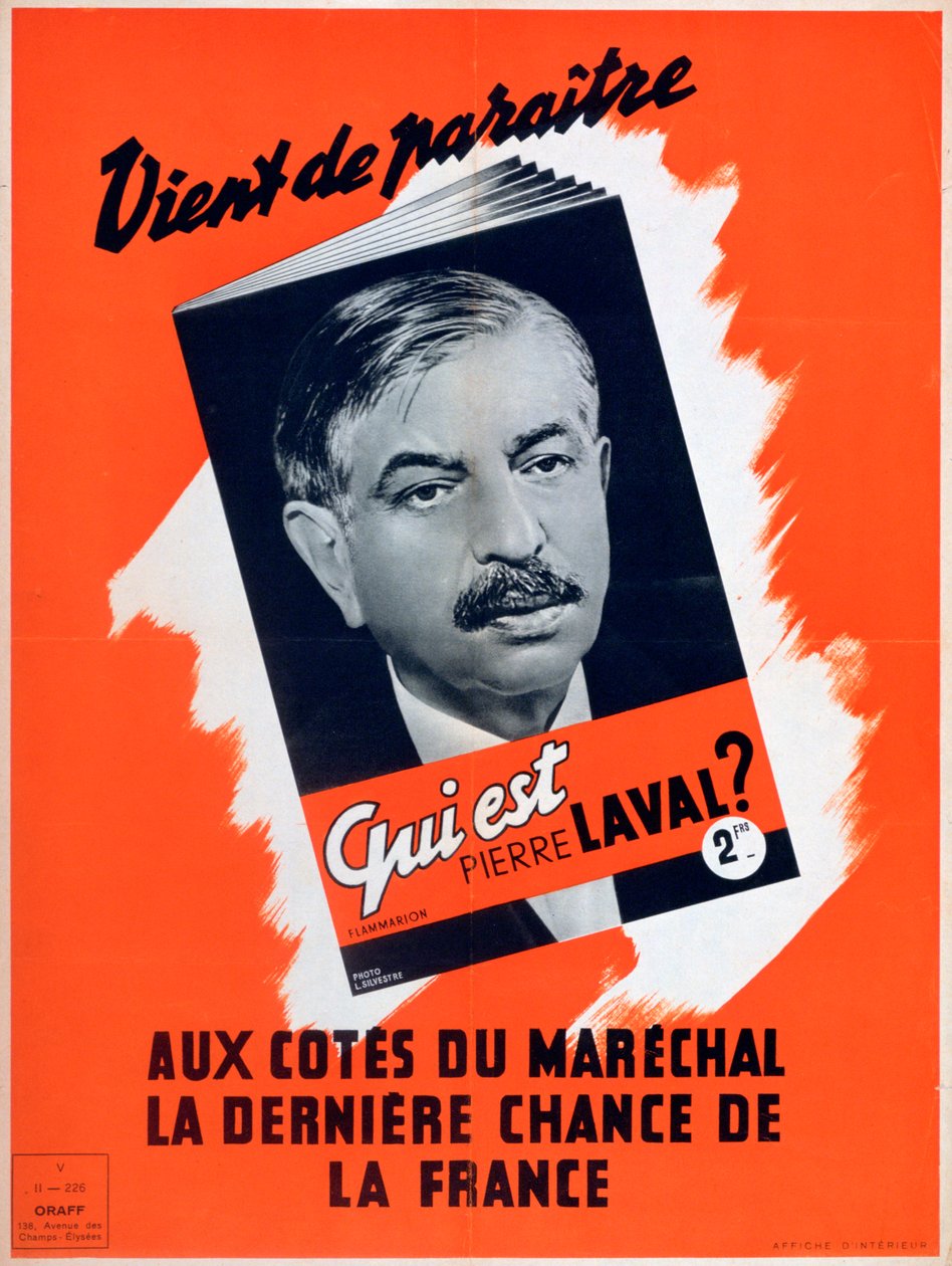 Chi è Pierre Laval, manifesto di propaganda francese di Vichy, 1940-1944 da Unbekannt