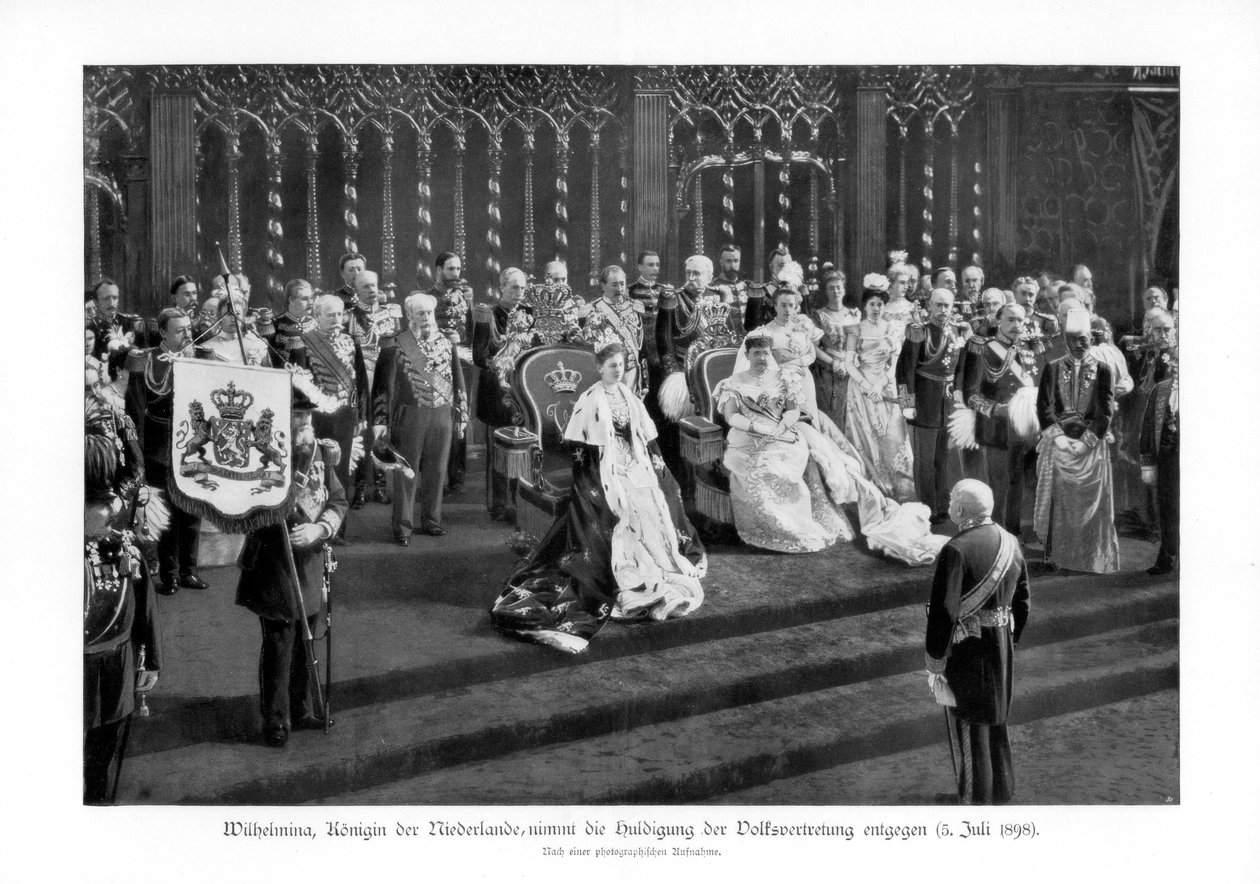 Guglielmina dei Paesi Bassi, 1880-1962, 5 luglio 1898 da Unbekannt