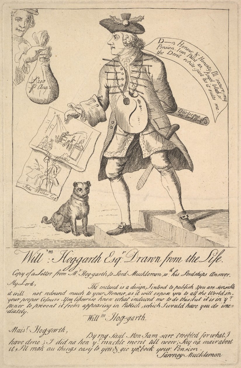 William Hog-garth Esq. disegnato dal vivo da Unbekannt