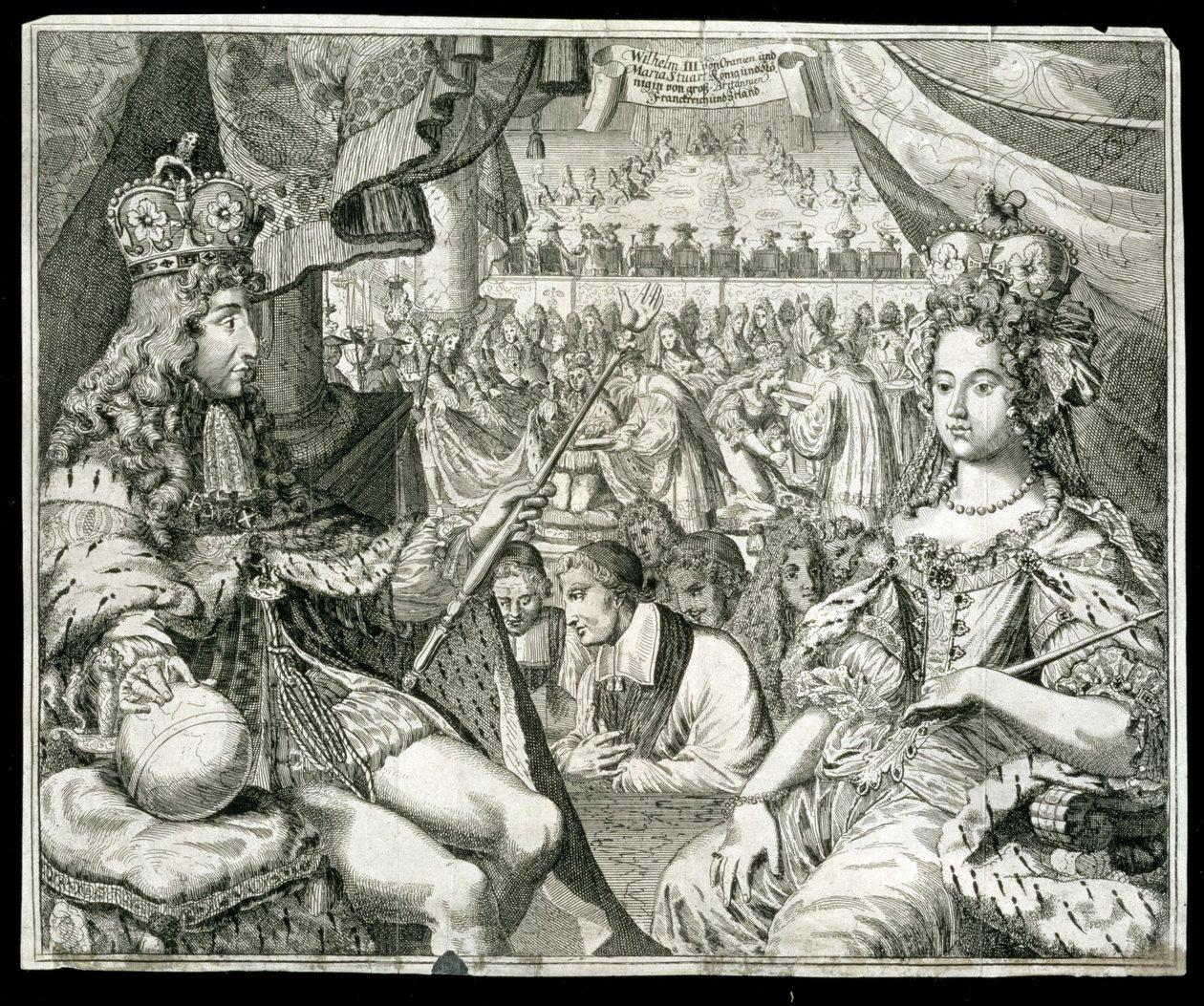 Guglielmo III e Maria II, re e regina di Gran Bretagna e Irlanda da Unbekannt