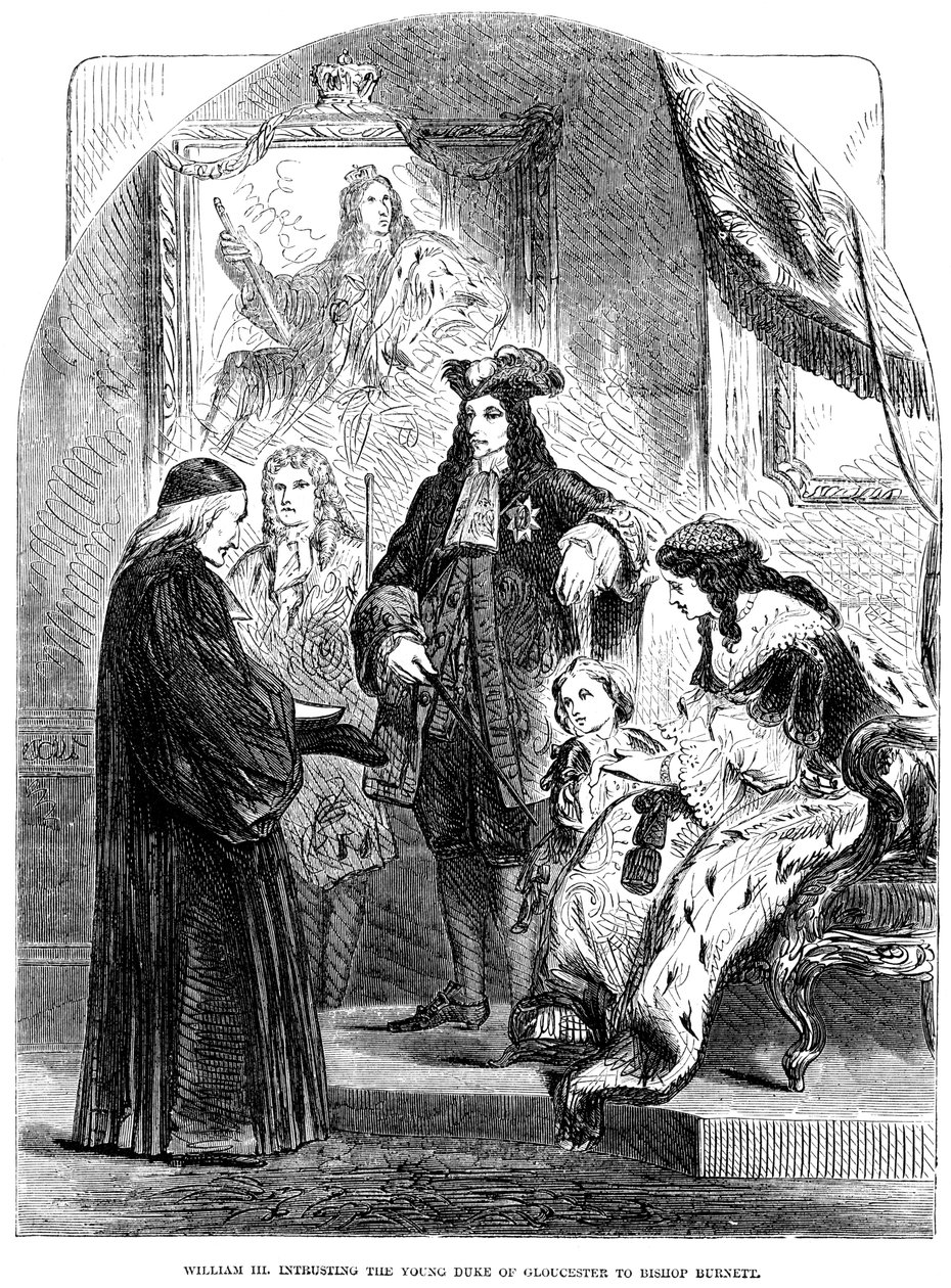 Guglielmo III affida il giovane Duca di Gloucester al Vescovo Burnett da Unbekannt