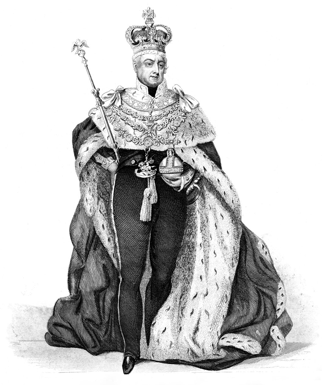 Guglielmo IV, Re del Regno Unito, 1837 da Unbekannt