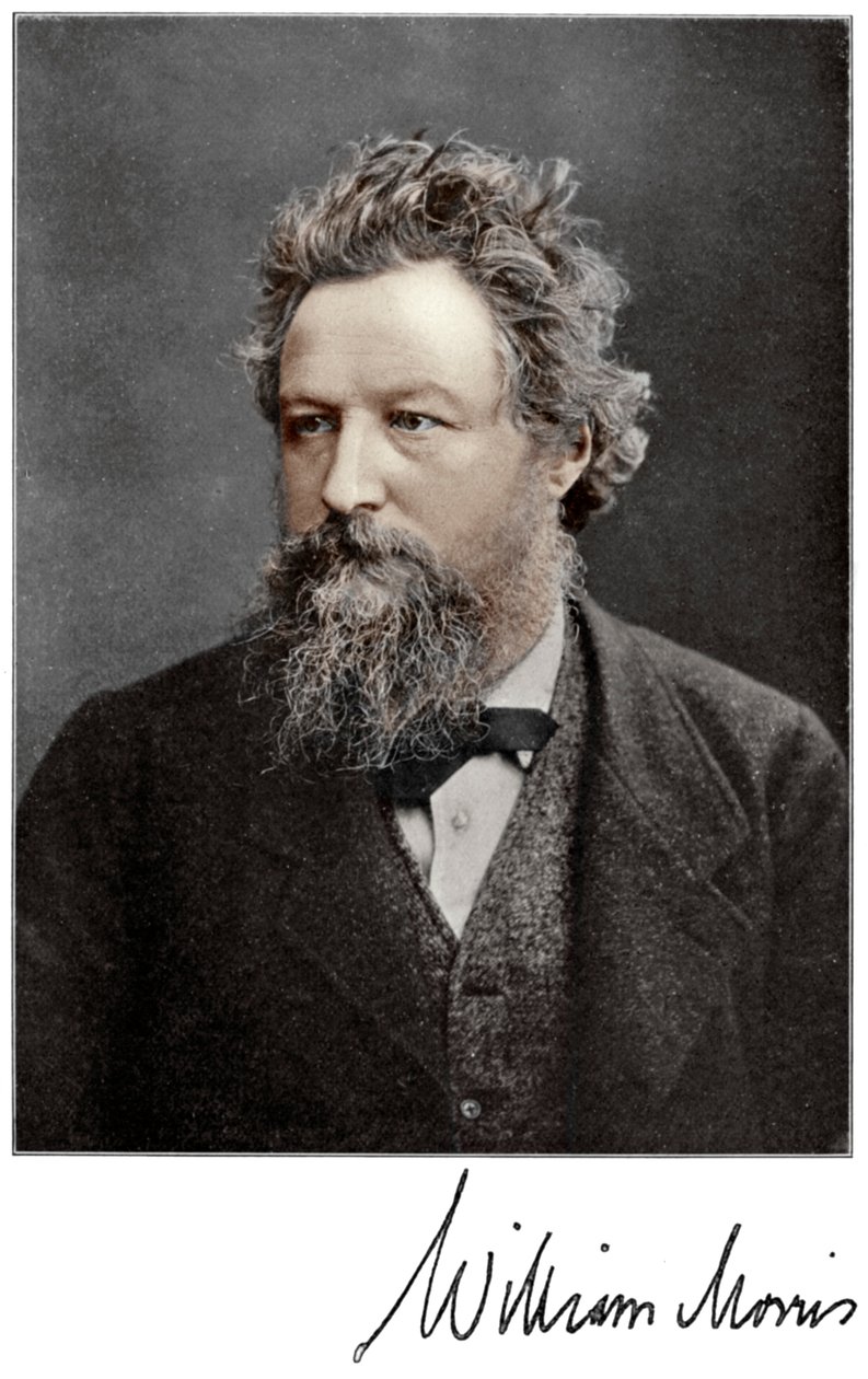 William Morris, artista, scrittore, socialista e attivista inglese del XIX secolo, 1901 da Unbekannt