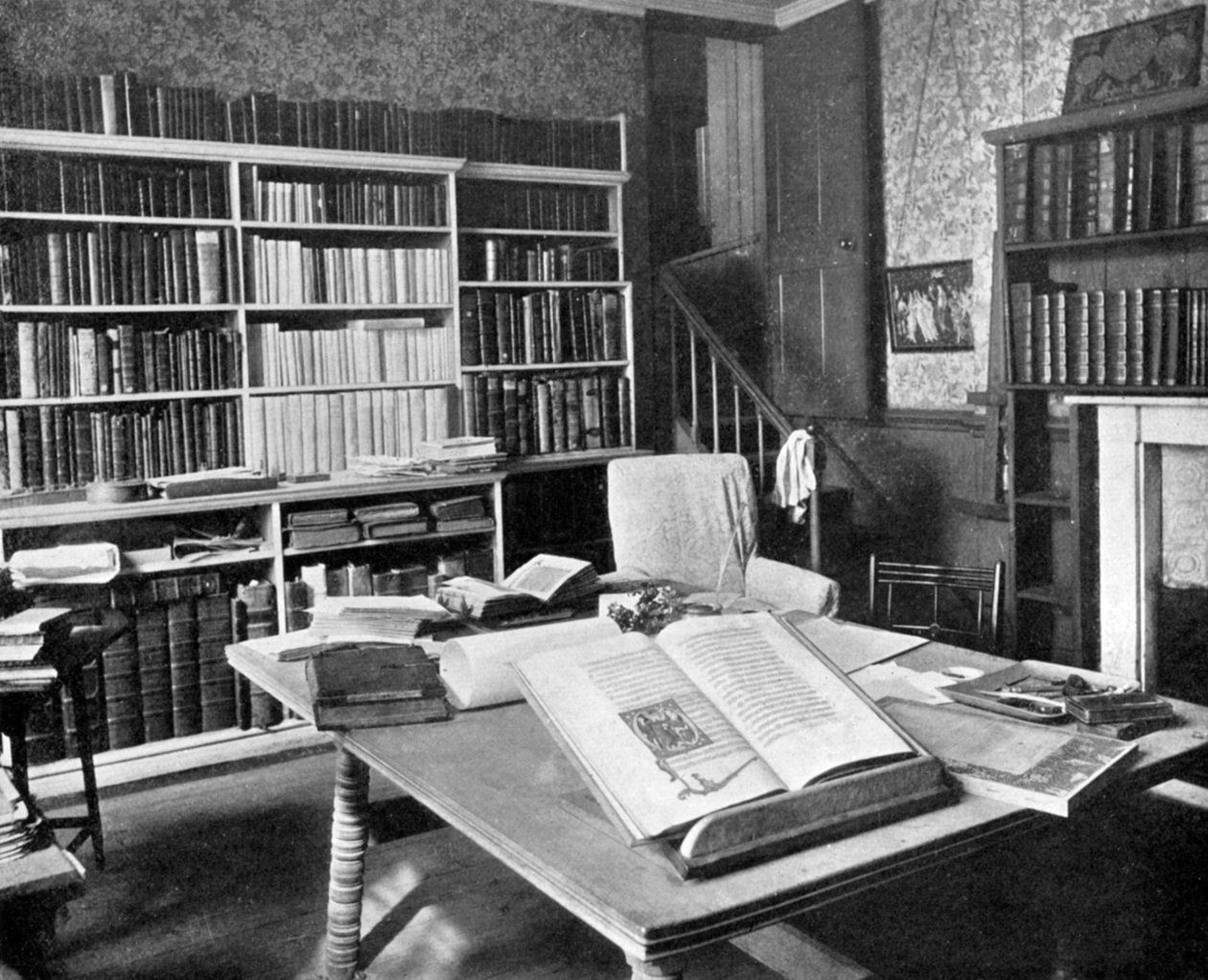 Studio di William Morris, Kelmscott Manor, Kelmscott, Oxfordshire da Unbekannt