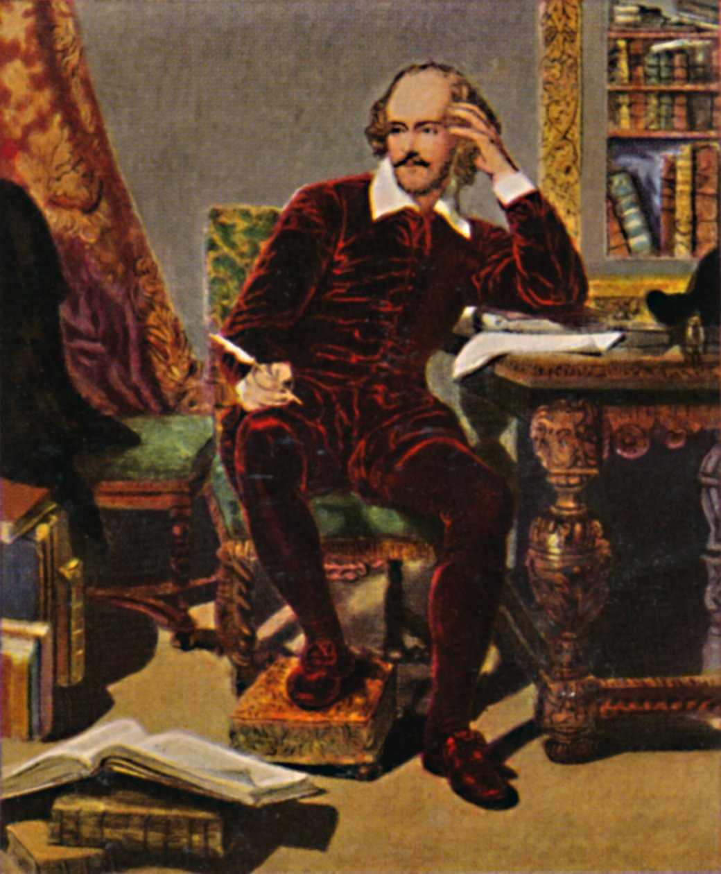 William Shakespeare 1564-1616 - Dipinto di J. Faed, 1934 da Unbekannt