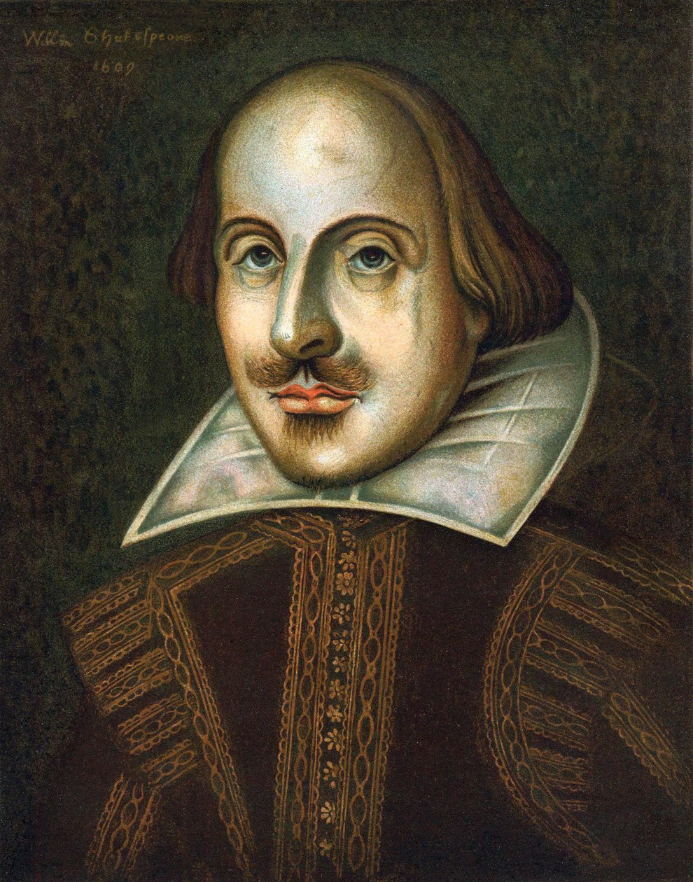 William Shakespeare, drammaturgo inglese, 1609 da Unbekannt