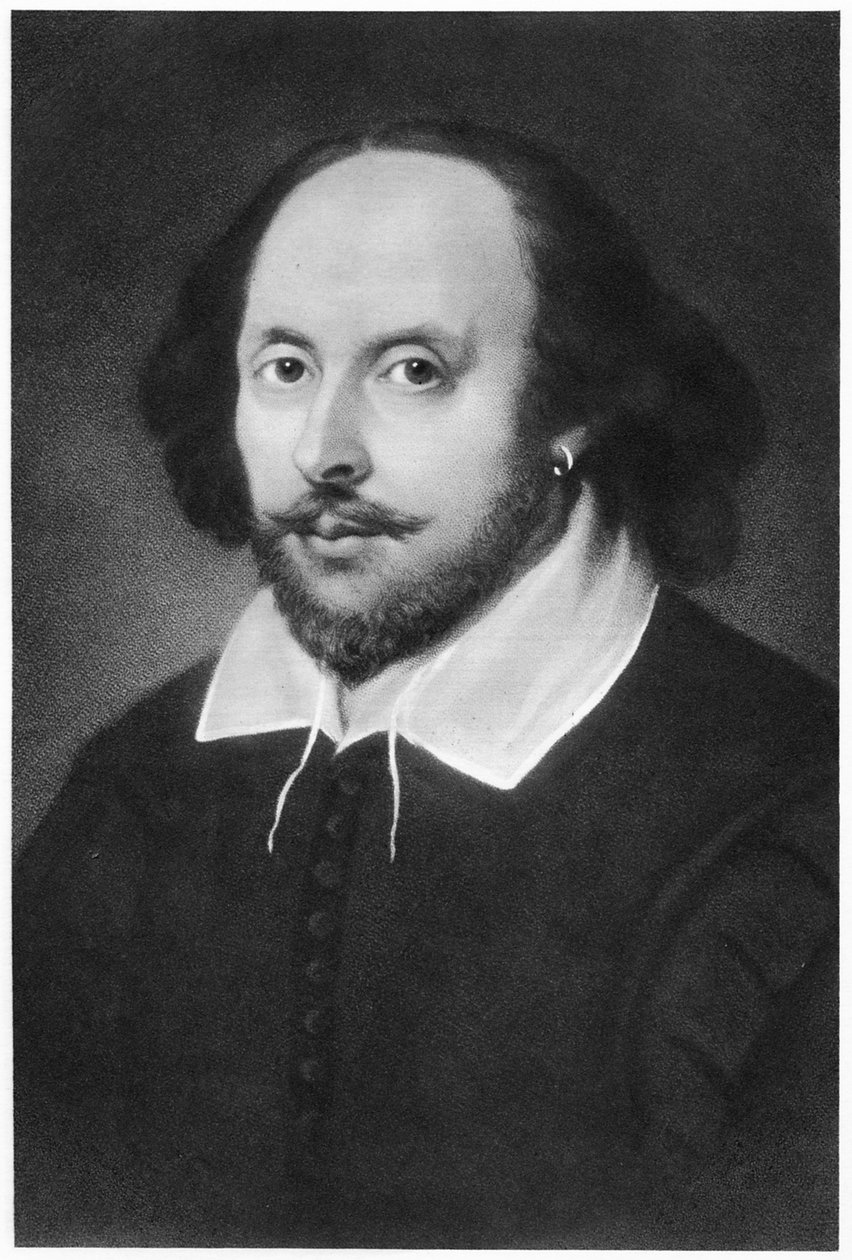 William Shakespeare, drammaturgo inglese, XIX secolo da Unbekannt