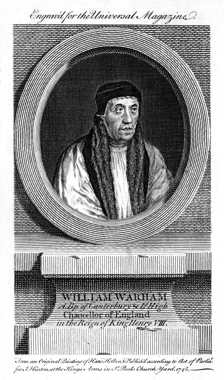 William Warham, Arcivescovo di Canterbury, 1748 da Unbekannt