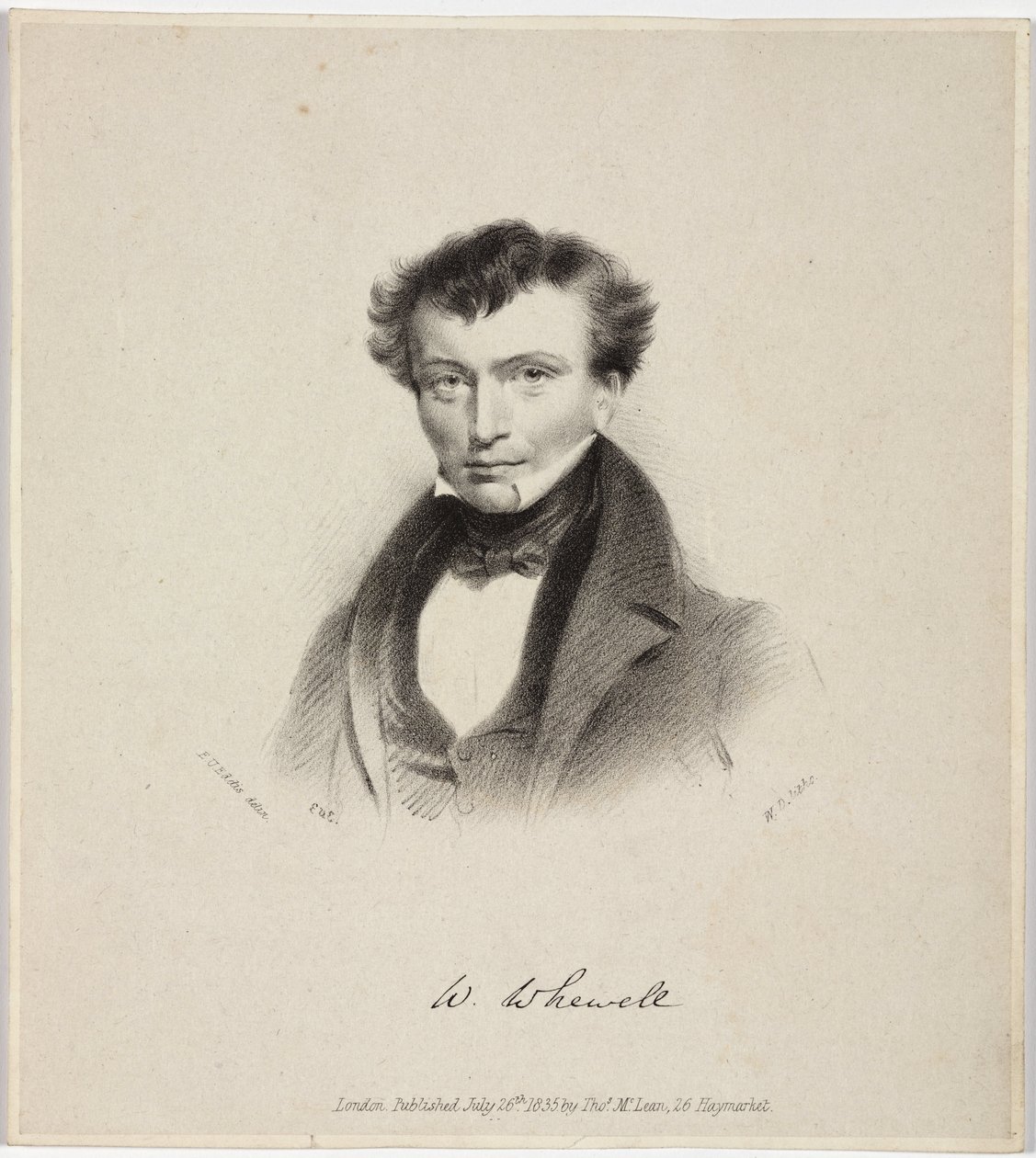 William Whewell, polimata inglese, c 1820 da Unbekannt