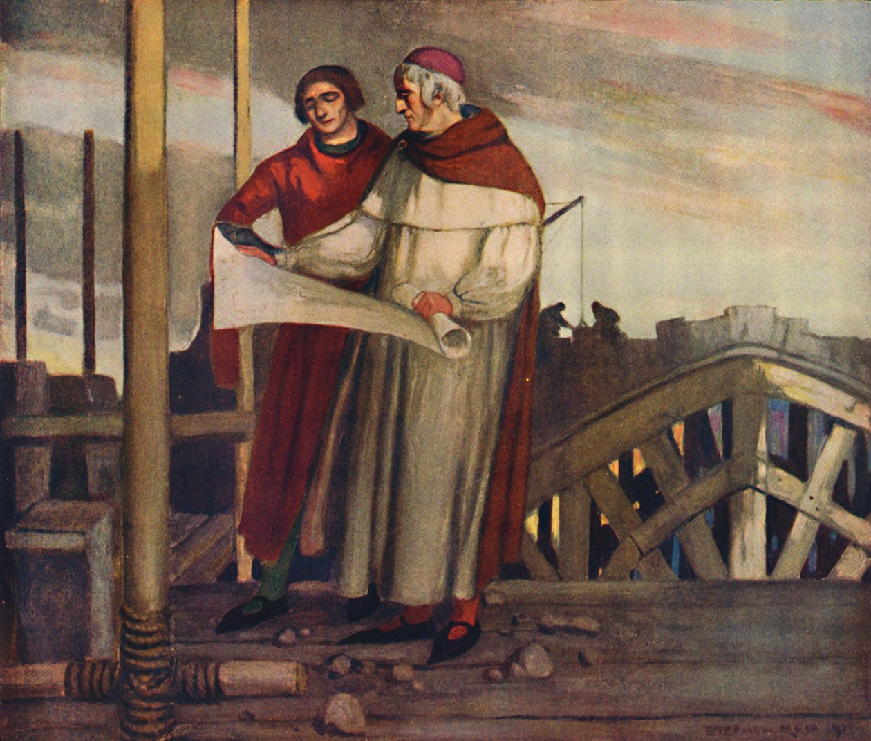 William di Wykeham costruisce Winchester, 1912 da Unbekannt
