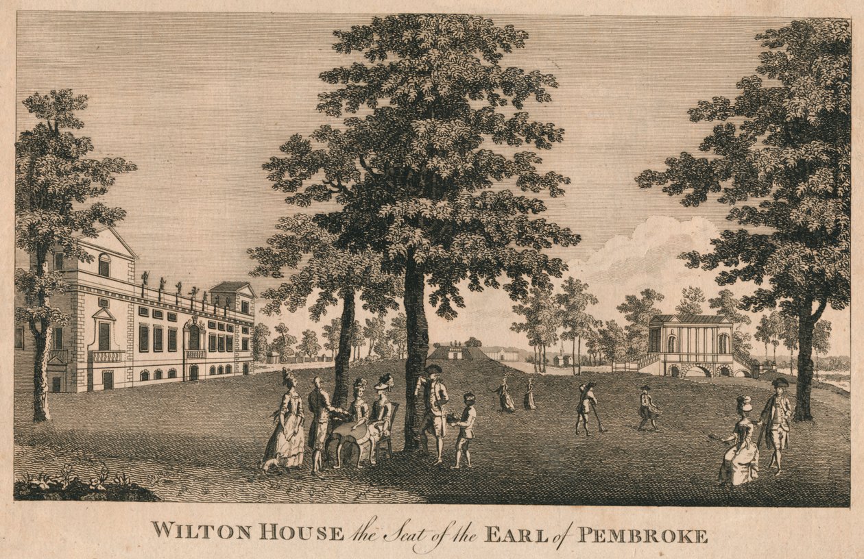 Wilton House, la sede del Conte di Pembroke, 1779 da Unbekannt