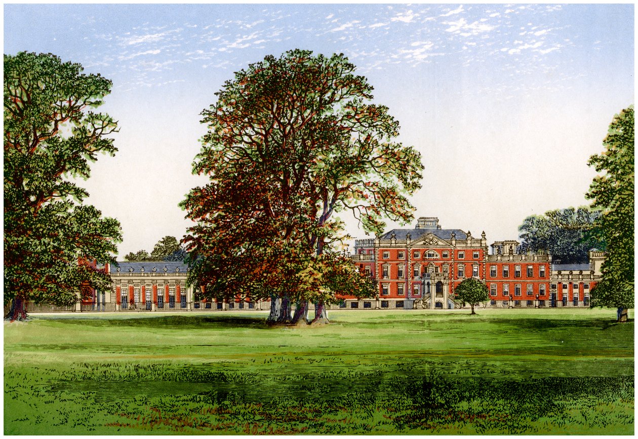 Wimpole Hall, Cambridgeshire, casa del Conte di Hardwicke, c1880 da Unbekannt