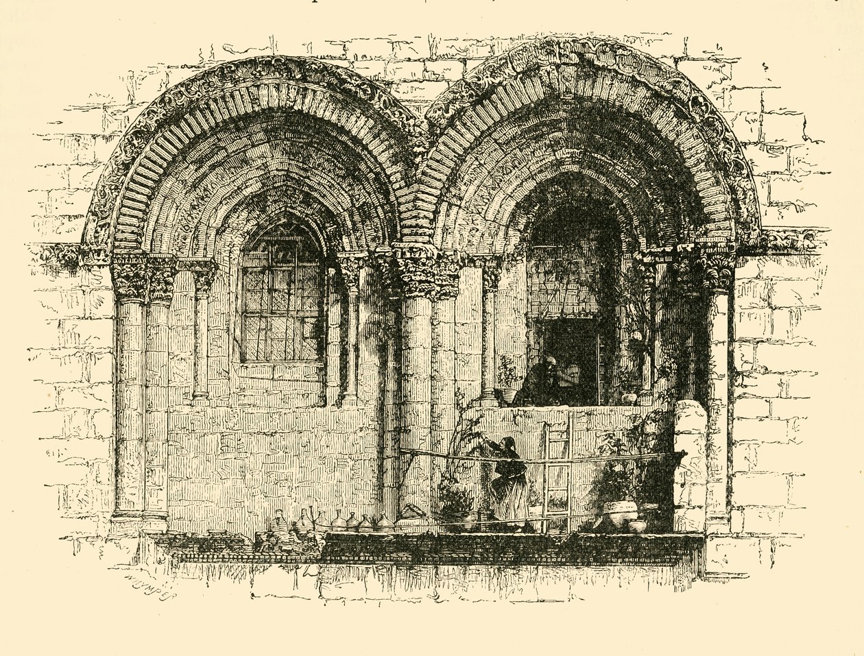 Finestre della Chiesa del Santo Sepolcro, Gerusalemme, 1890 da Unbekannt