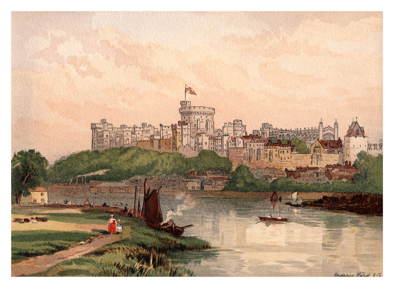 Castello di Windsor, 1880 da Unbekannt