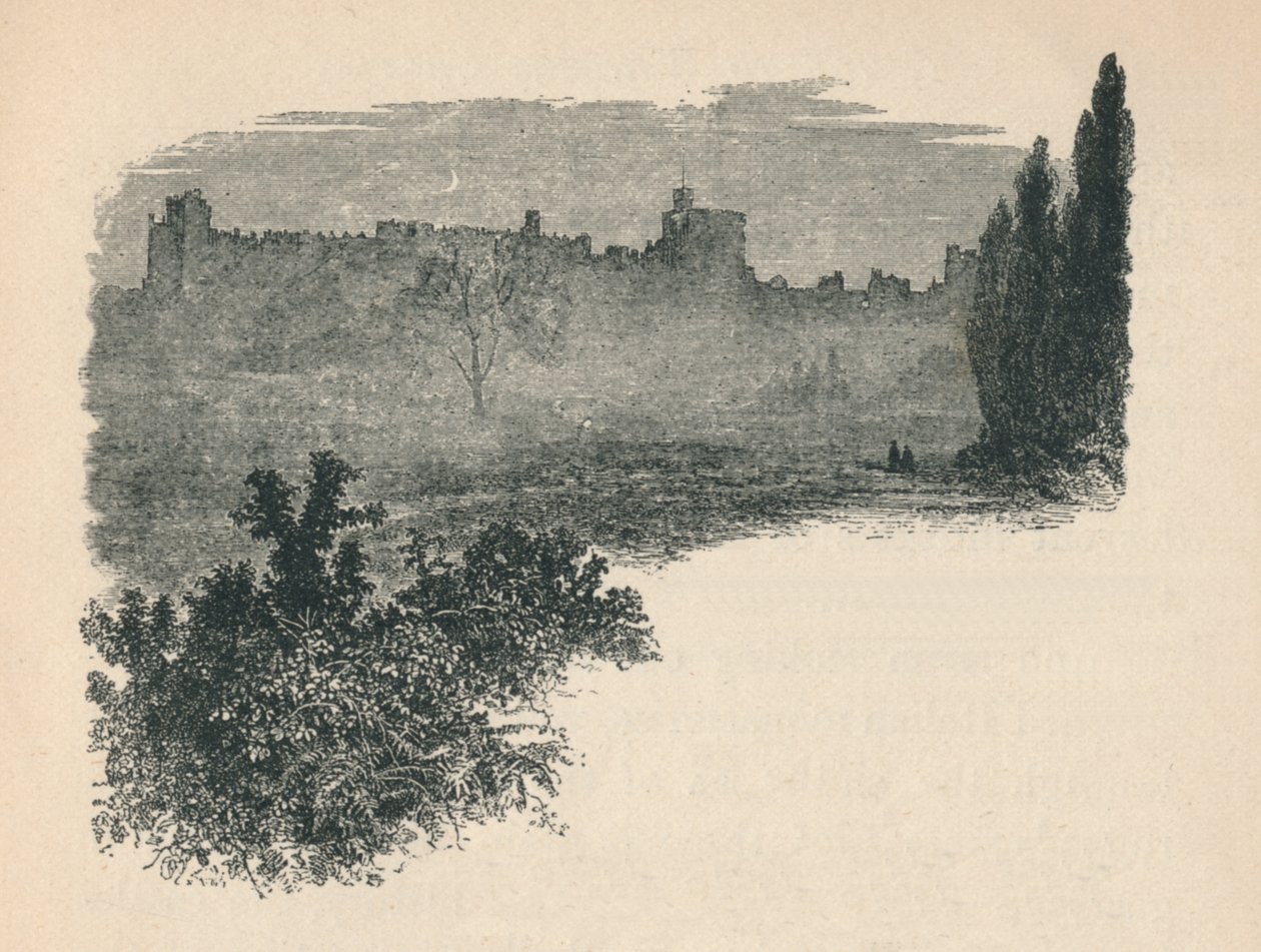 Castello di Windsor dal Parco di Casa, 1895 da Unbekannt
