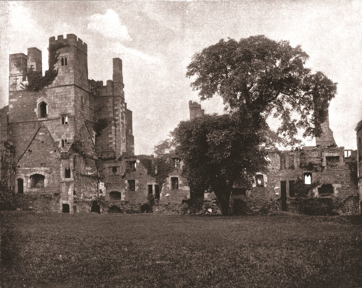 Wingfield Manor, vicino ad Alfreton, Derbyshire, 1894 da Unbekannt