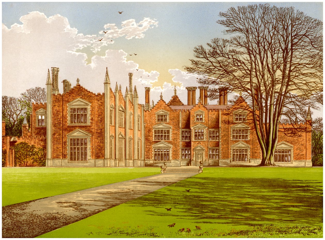 Witchingham Hall, Norfolk, casa del Visconte Canterbury, c1880 da Unbekannt