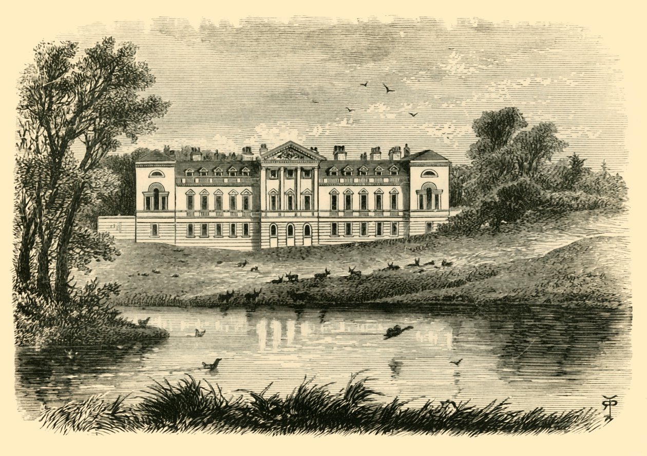 Abbazia di Woburn - La Facciata Ovest, 1898 da Unbekannt