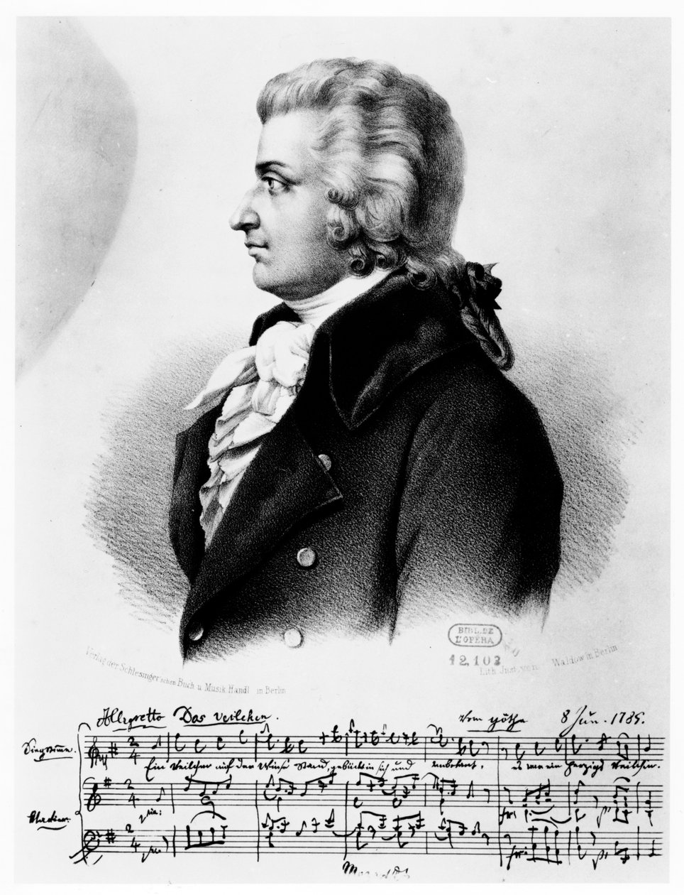 Wolfgang Amadeus Mozart 1756-1791, c1790 da Unbekannt