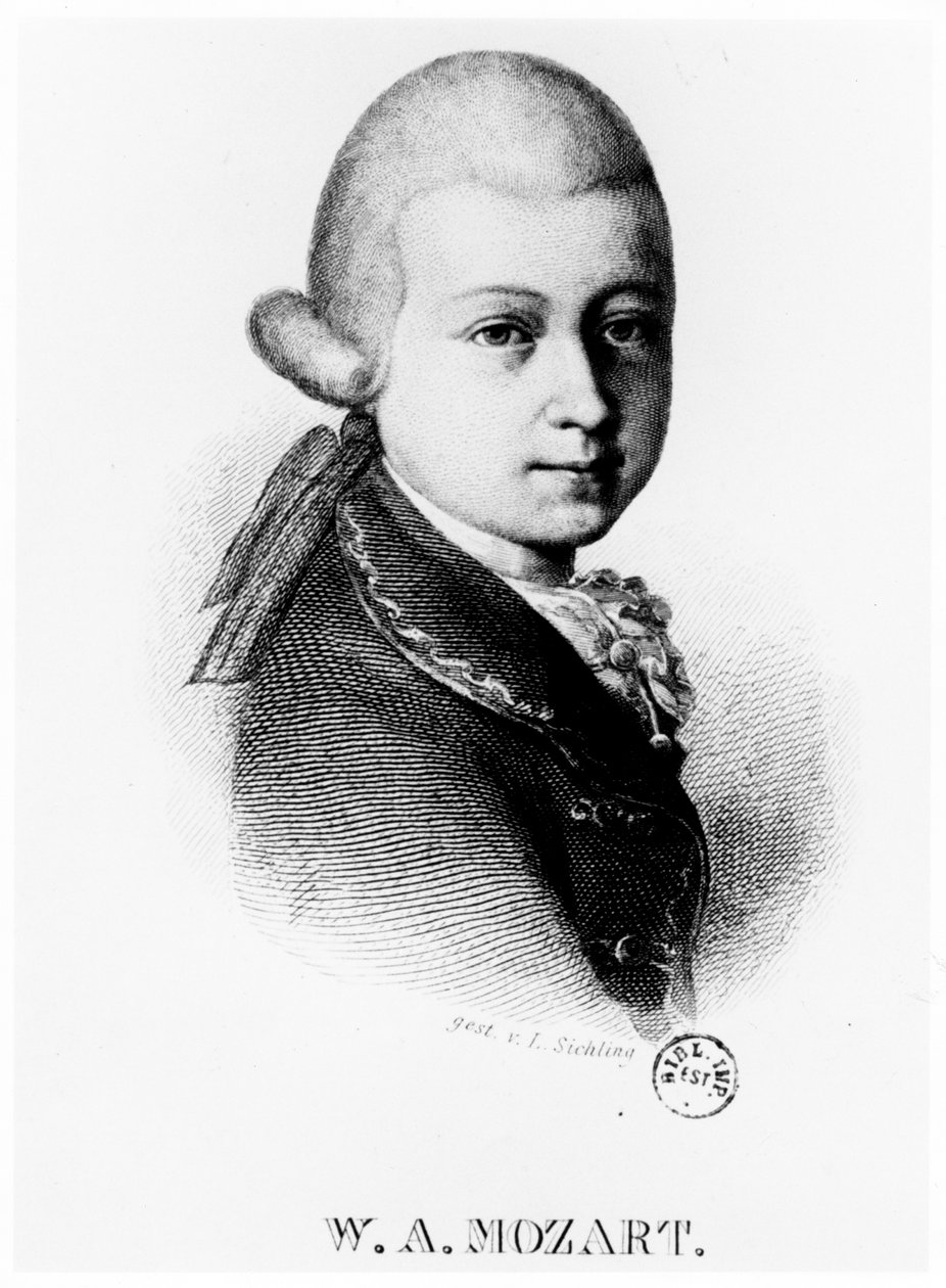 Wolfgang Amadeus Mozart 1756-1791 nel 1770 da Unbekannt