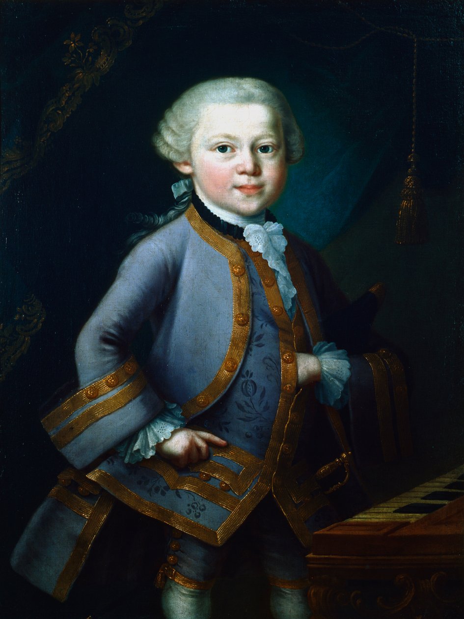Wolfgang Amadeus Mozart, compositore austriaco da Unbekannt