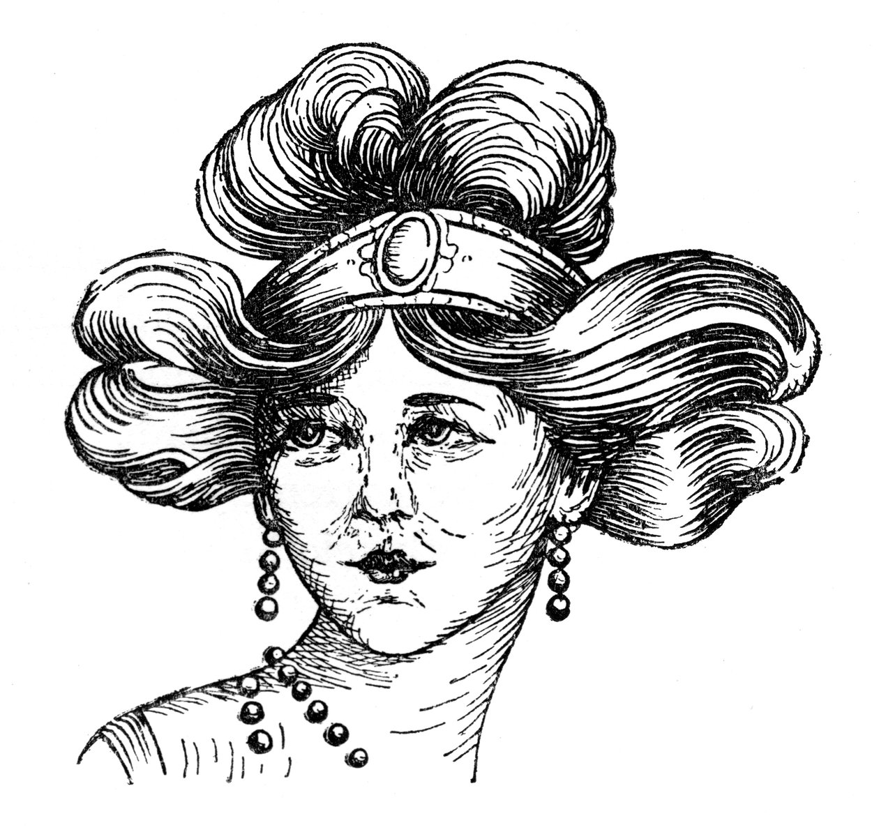Acconciatura femminile, 1910 da Unbekannt