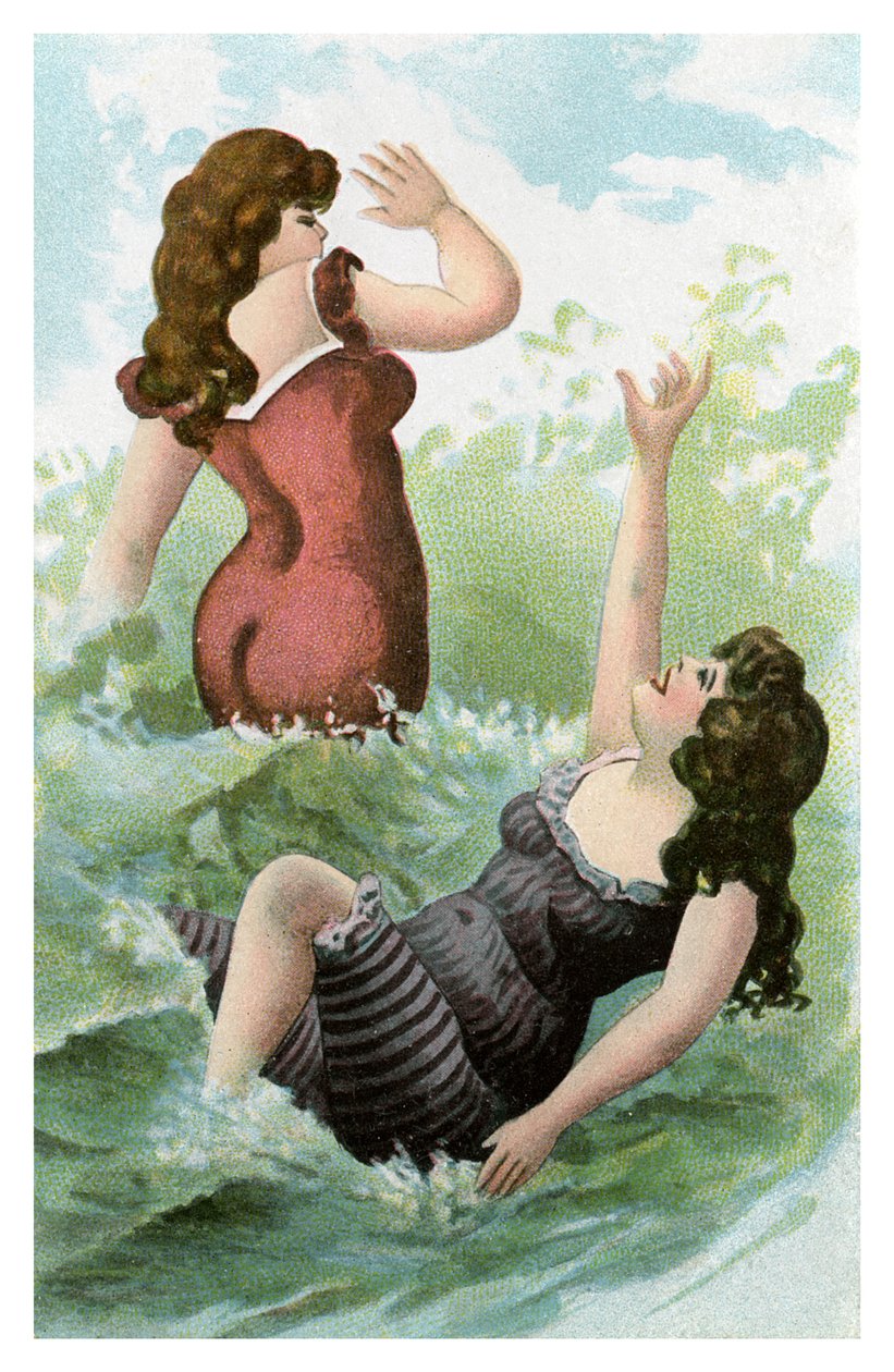 Donne che fanno il bagno, inizio XX secolo da Unbekannt