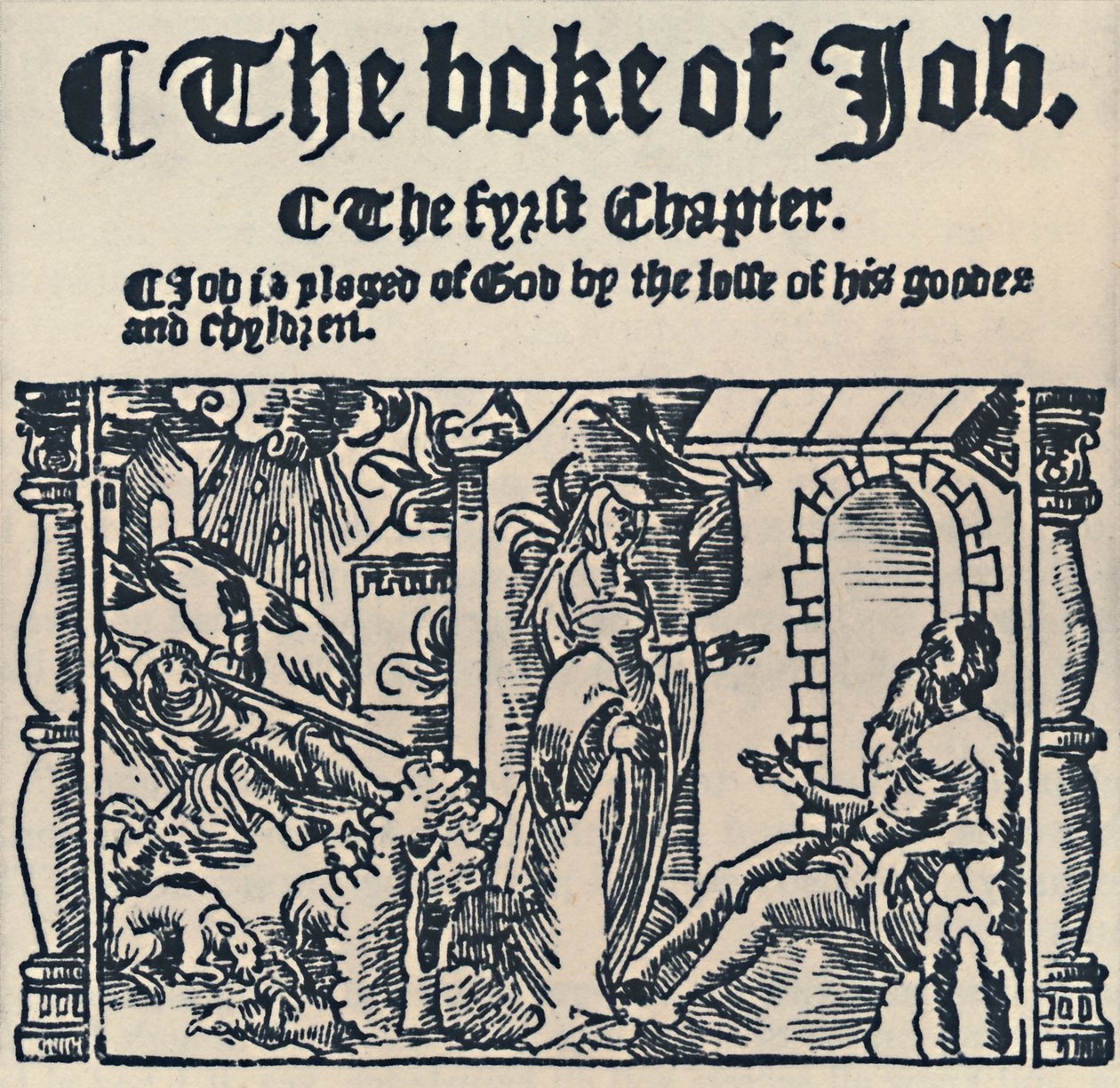Xilografia dalla Grande Bibbia, 1539 da Unbekannt
