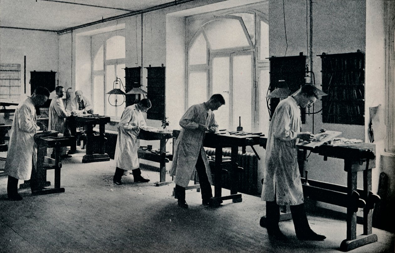 Officina della scuola tecnica di arti e mestieri, Flensburg, Germania da Unbekannt