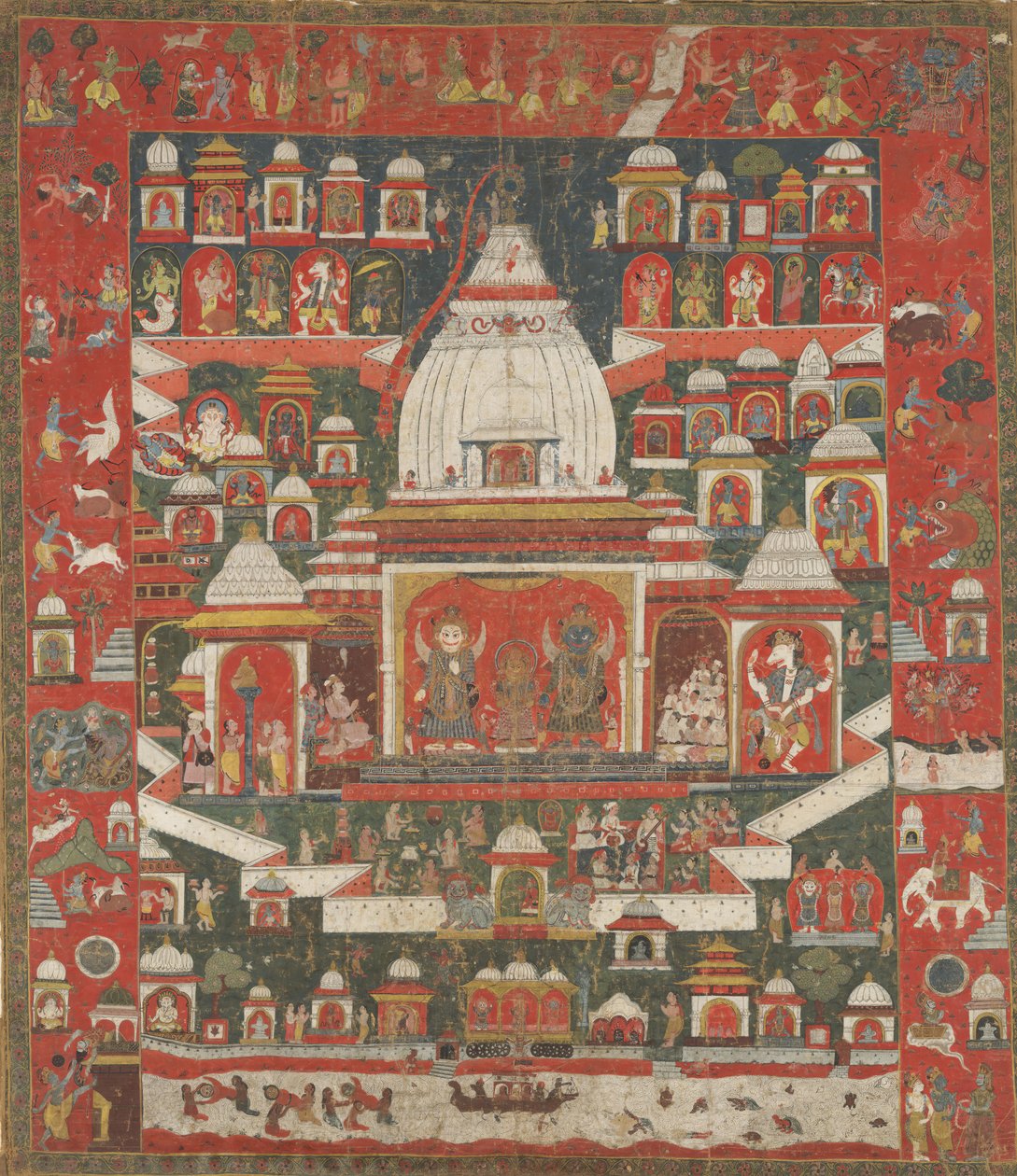 Adorazione di Lord Jagannatha nel Suo Tempio a Puri da Unbekannt