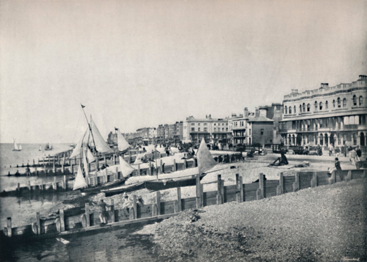 Worthing - Vista generale del fronte, 1895 da Unbekannt